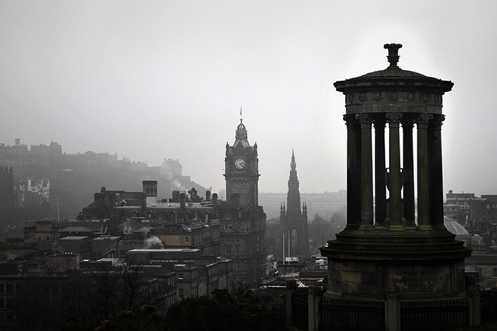 Edimbourg brume route fantome ecosse